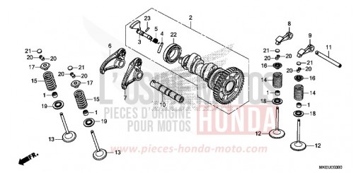 ARBRE A CAMES/SOUPAPE CRF450LK de 2019